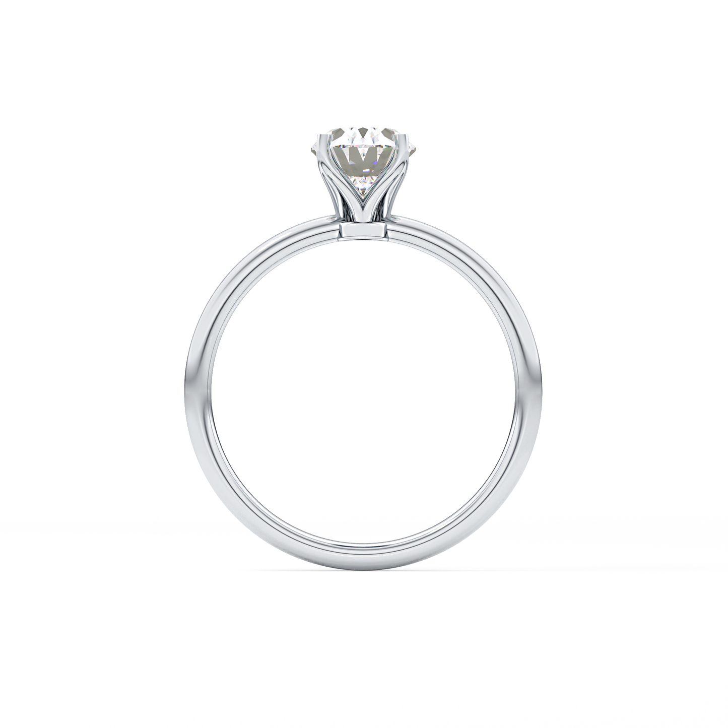Oval Solitaire Lab Grown Diamond Engagement Ring