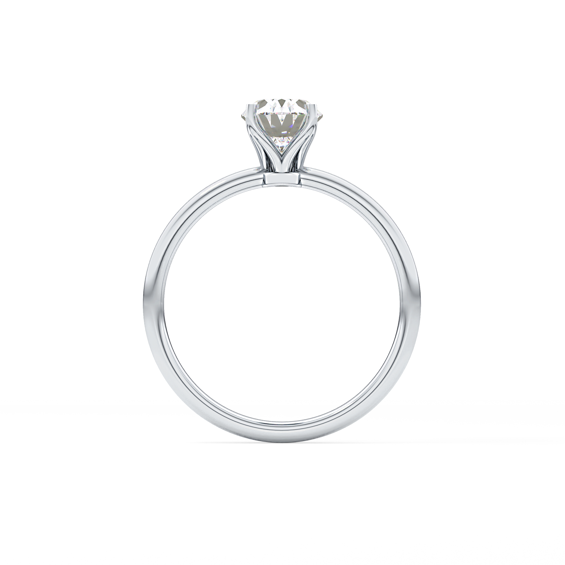 Oval Solitaire Lab Grown Diamond Engagement Ring