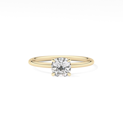 Cushion Solitaire Lab Grown Diamond Engagement Ring