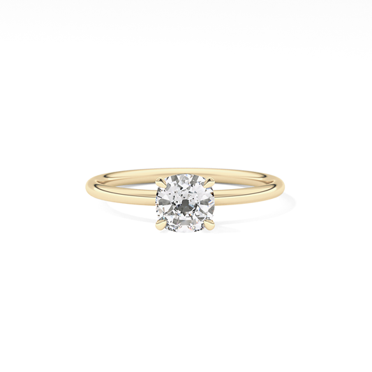 Cushion Solitaire Lab Grown Diamond Engagement Ring