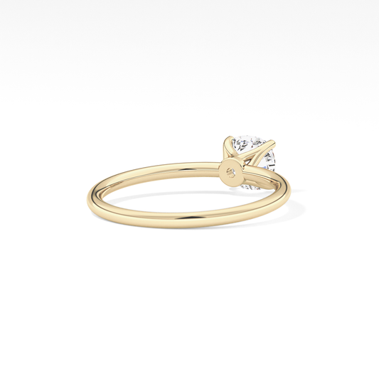 Cushion Solitaire Lab Grown Diamond Engagement Ring