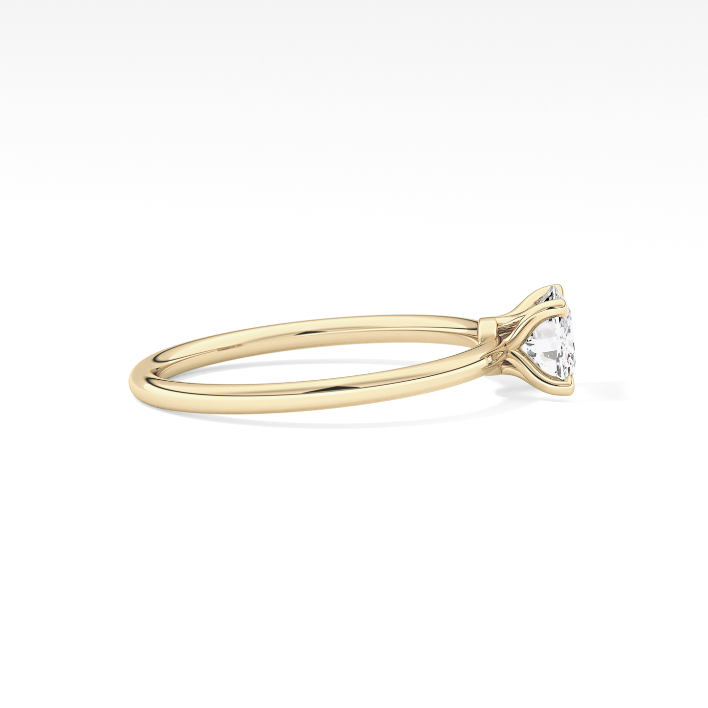 Cushion Solitaire Lab Grown Diamond Engagement Ring
