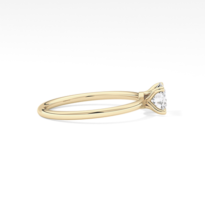 Cushion Solitaire Lab Grown Diamond Engagement Ring