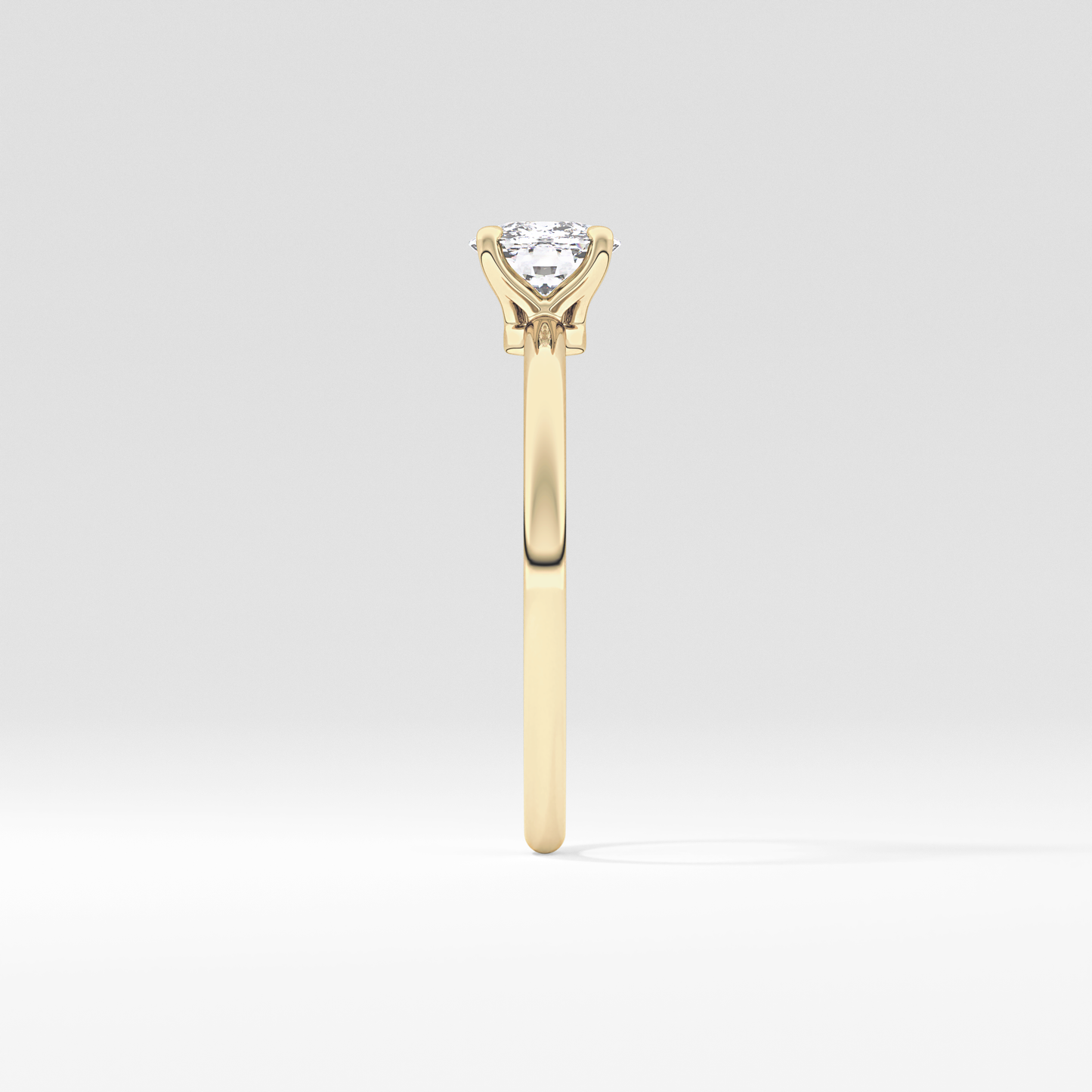Cushion Solitaire Lab Grown Diamond Engagement Ring