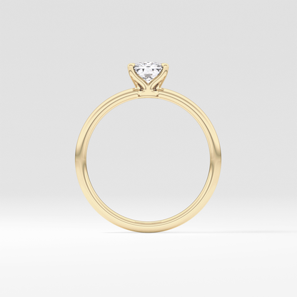 Cushion Solitaire Lab Grown Diamond Engagement Ring