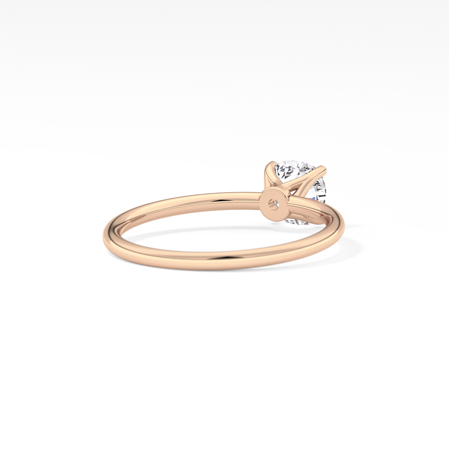 Cushion Solitaire Lab Grown Diamond Engagement Ring
