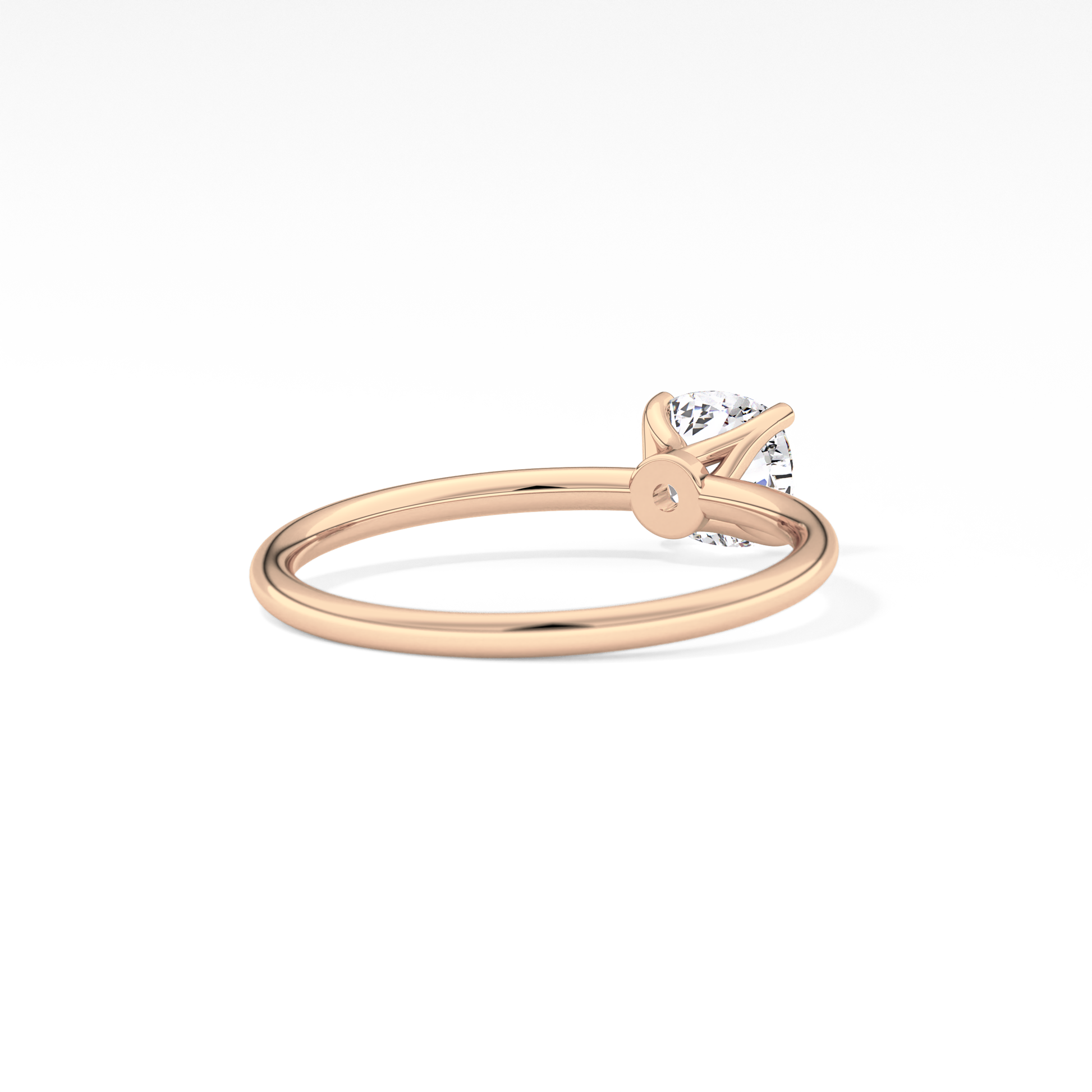 Cushion Solitaire Lab Grown Diamond Engagement Ring