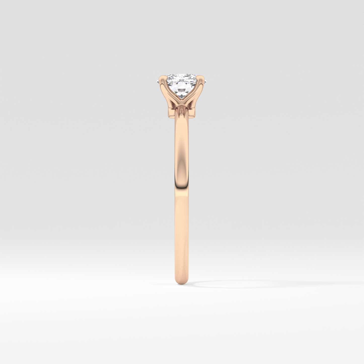 Cushion Solitaire Lab Grown Diamond Engagement Ring