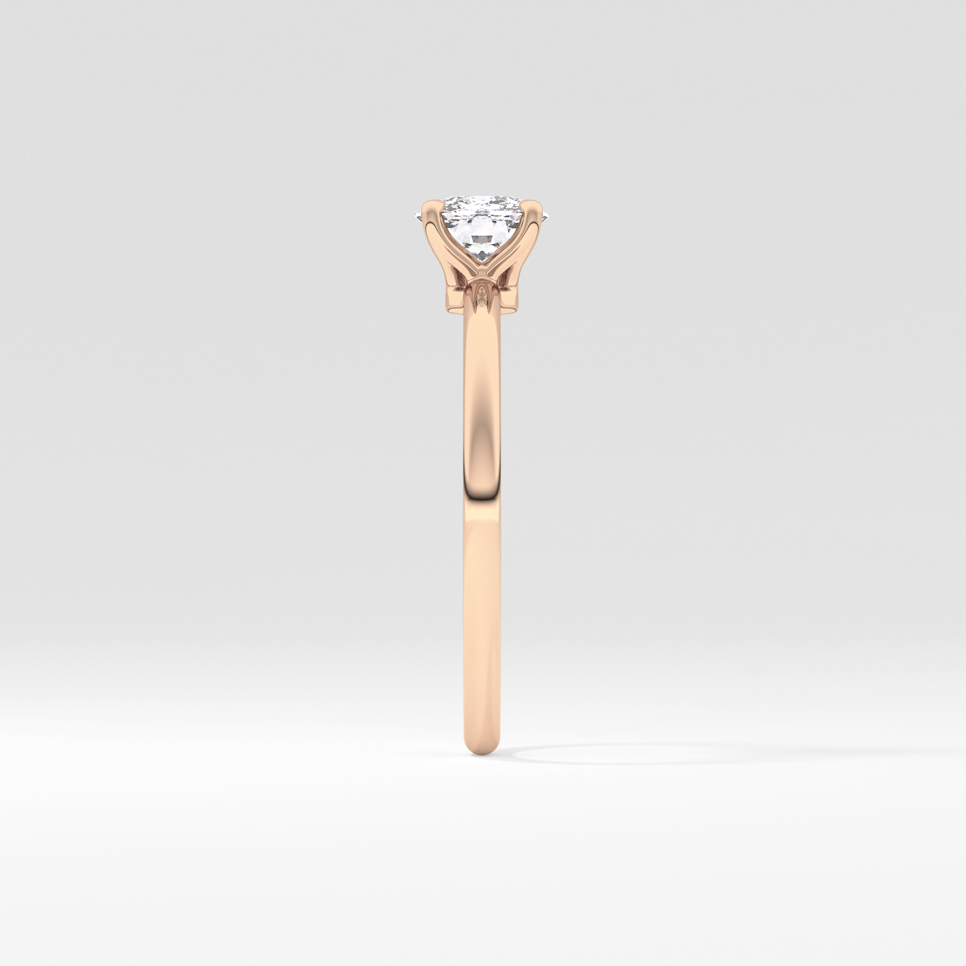 Cushion Solitaire Lab Grown Diamond Engagement Ring
