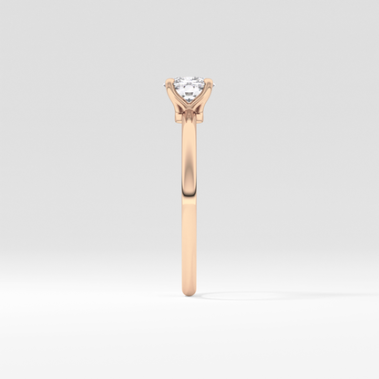 Cushion Solitaire Lab Grown Diamond Engagement Ring