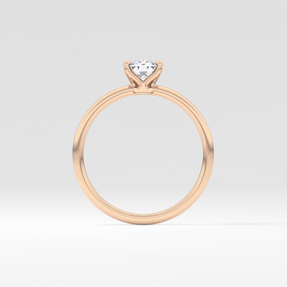 Cushion Solitaire Lab Grown Diamond Engagement Ring