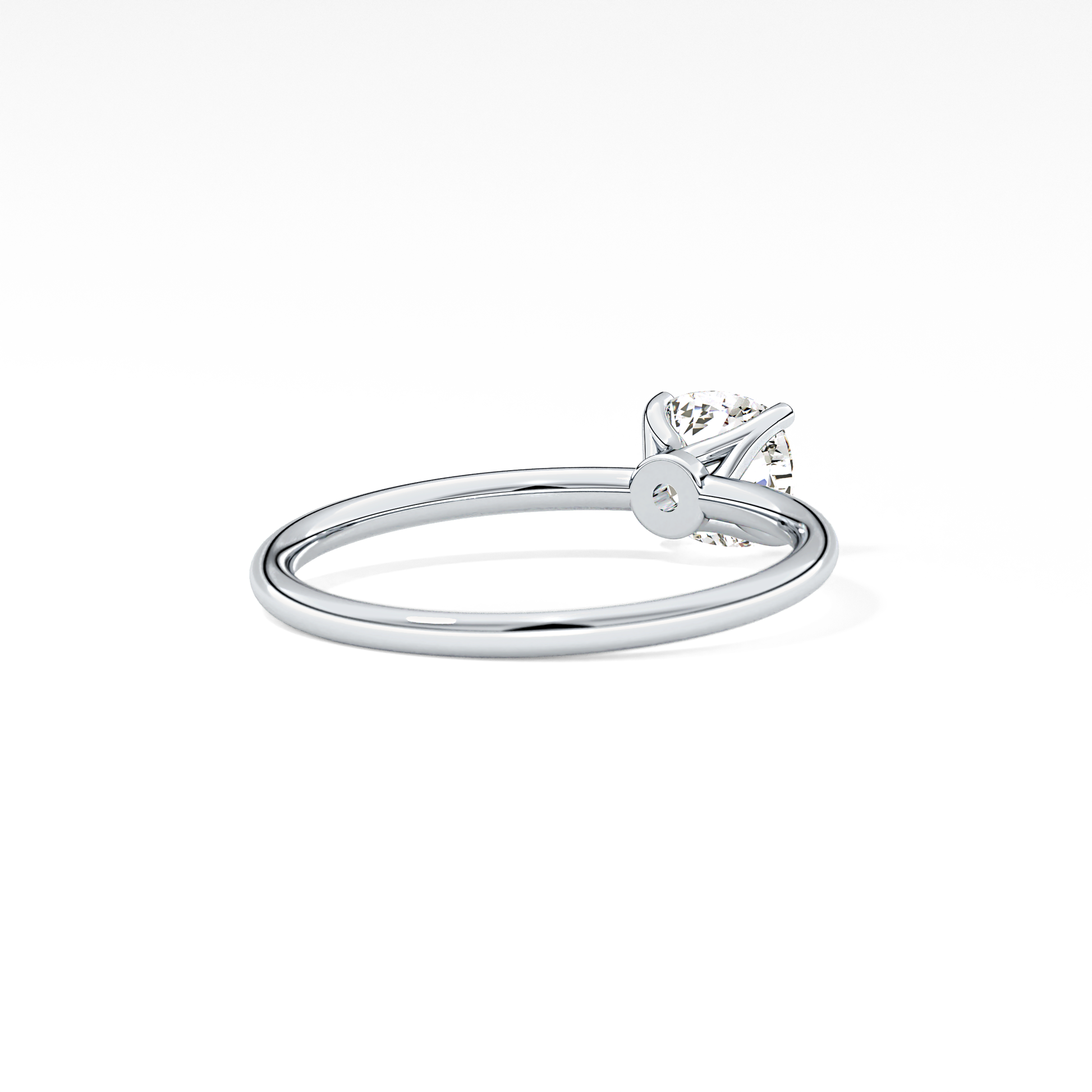 Cushion Solitaire Lab Grown Diamond Engagement Ring