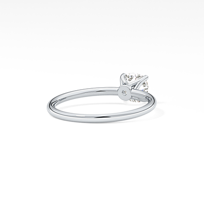 Cushion Solitaire Lab Grown Diamond Engagement Ring