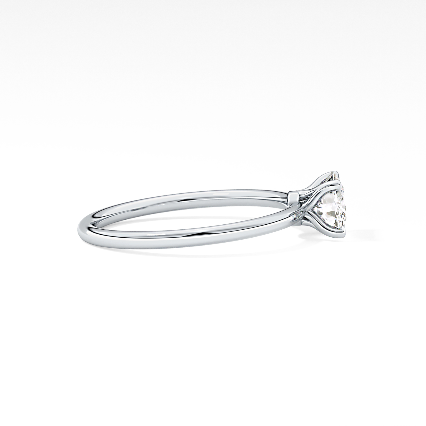 Cushion Solitaire Lab Grown Diamond Engagement Ring