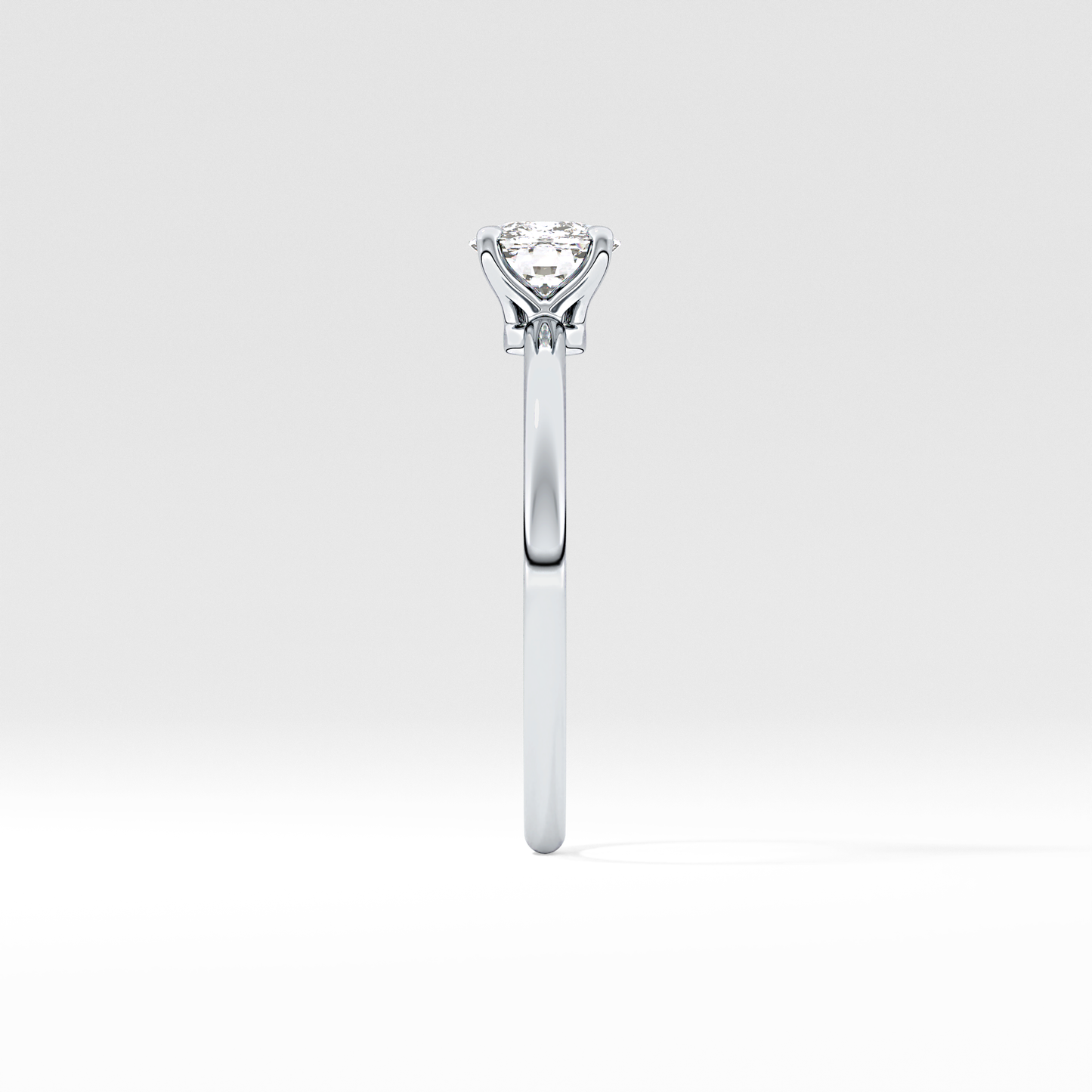Cushion Solitaire Lab Grown Diamond Engagement Ring