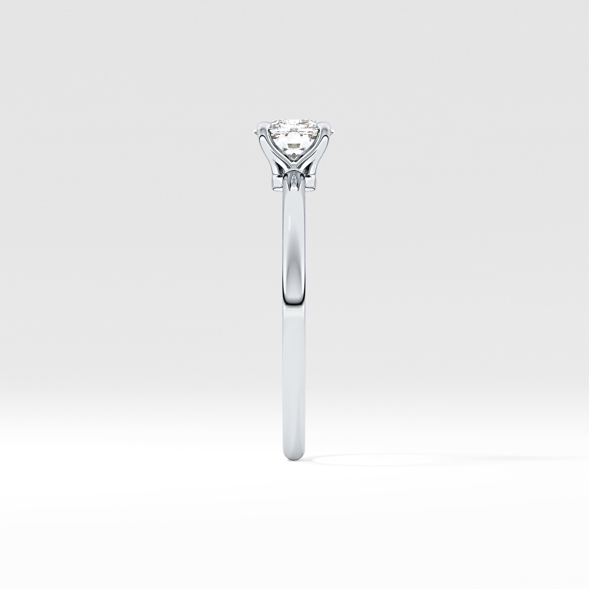 Cushion Solitaire Lab Grown Diamond Engagement Ring