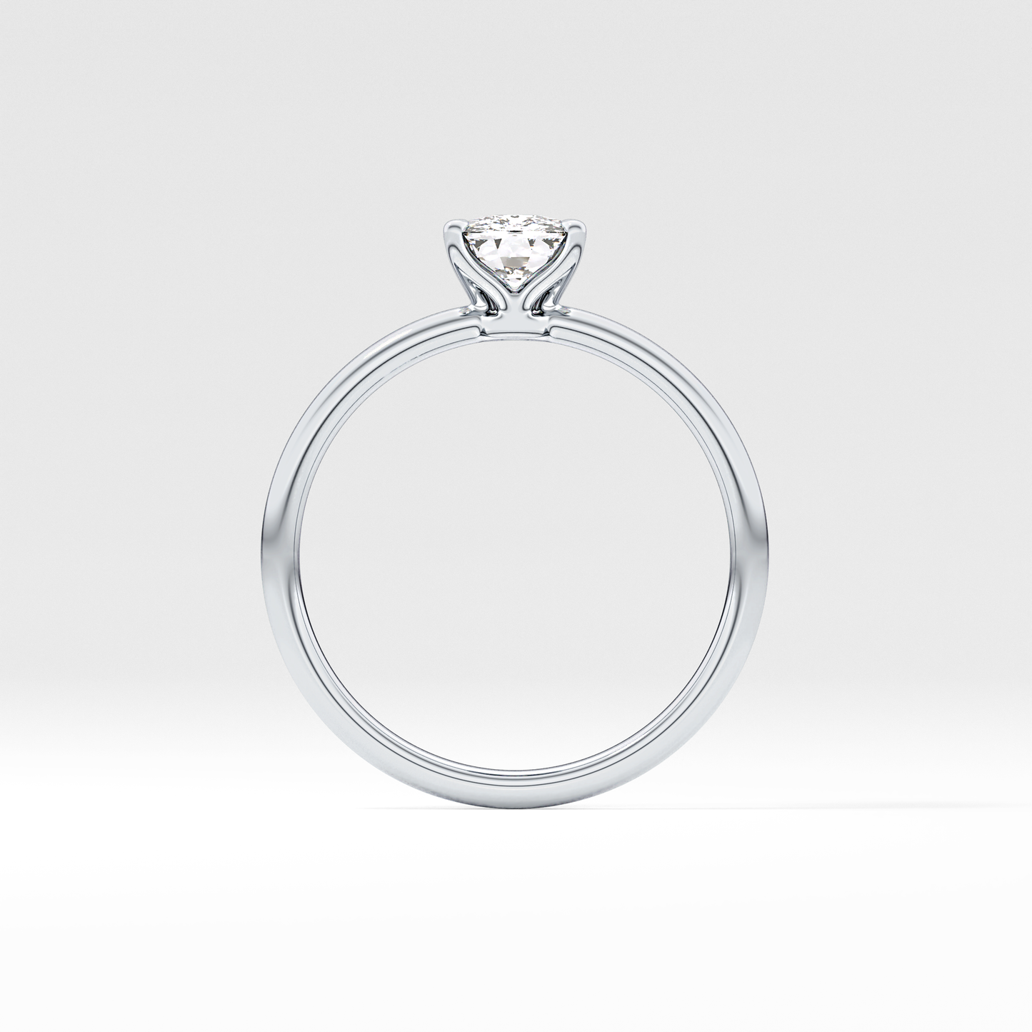 Cushion Solitaire Lab Grown Diamond Engagement Ring