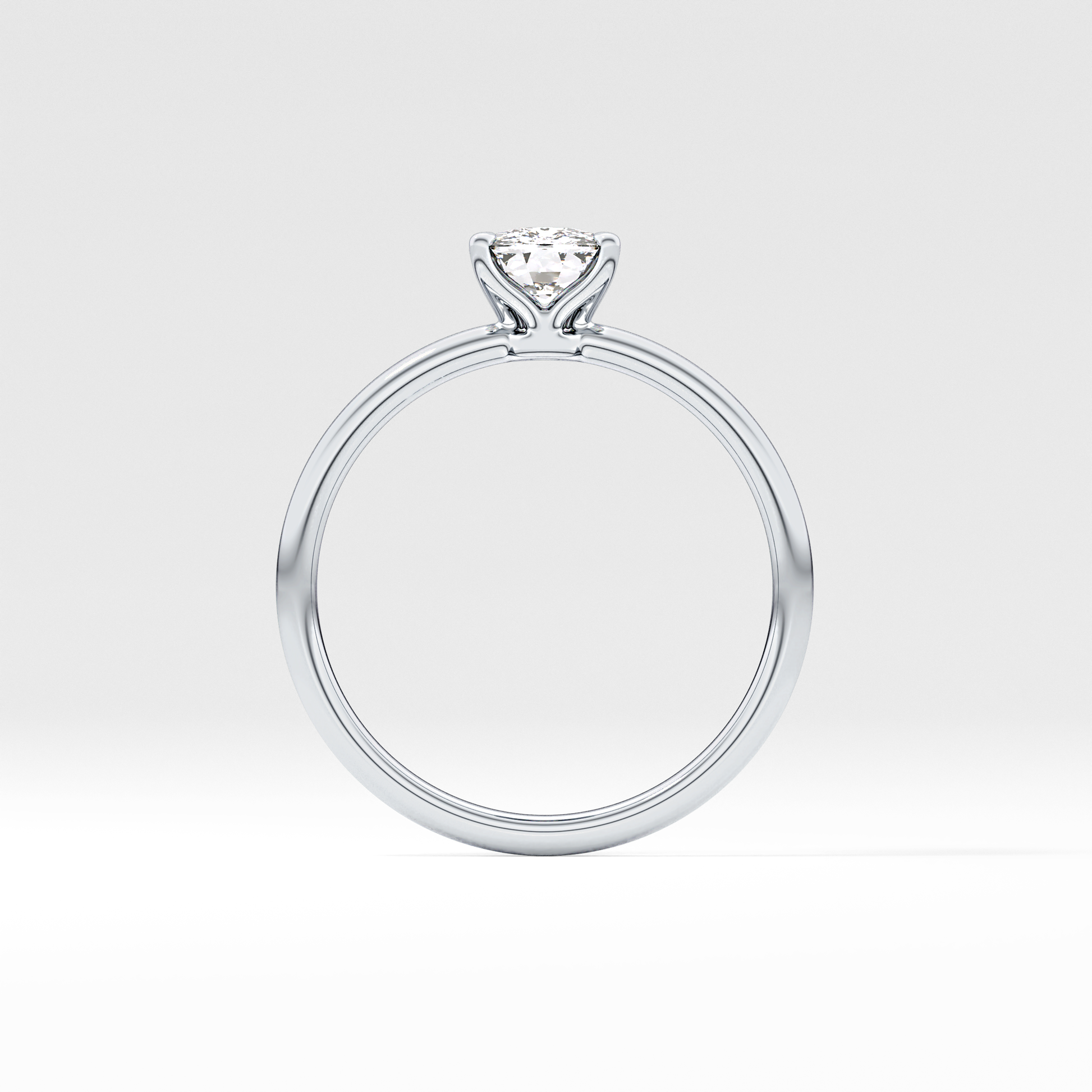 Cushion Solitaire Lab Grown Diamond Engagement Ring