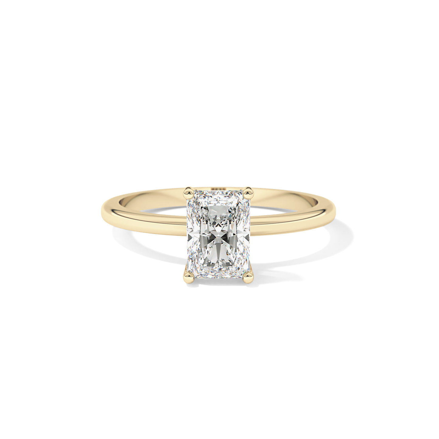 Radiant Solitaire Lab Grown Diamond Engagement Ring