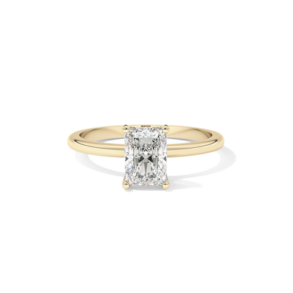 Radiant Solitaire Lab Grown Diamond Engagement Ring