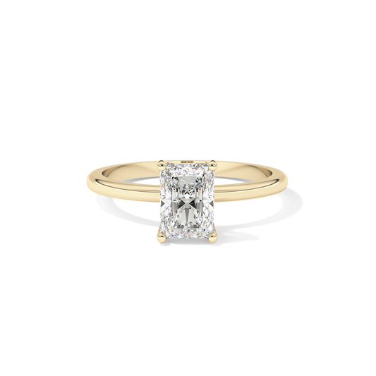 Radiant Solitaire Lab Grown Diamond Engagement Ring