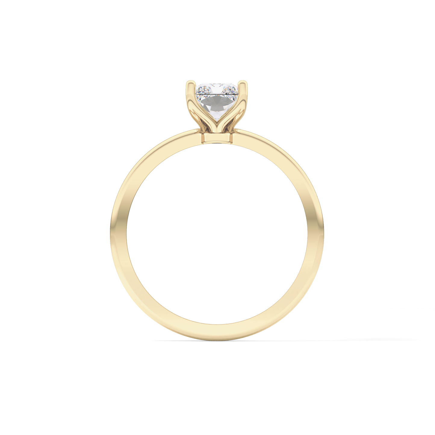 Radiant Solitaire Lab Grown Diamond Engagement Ring