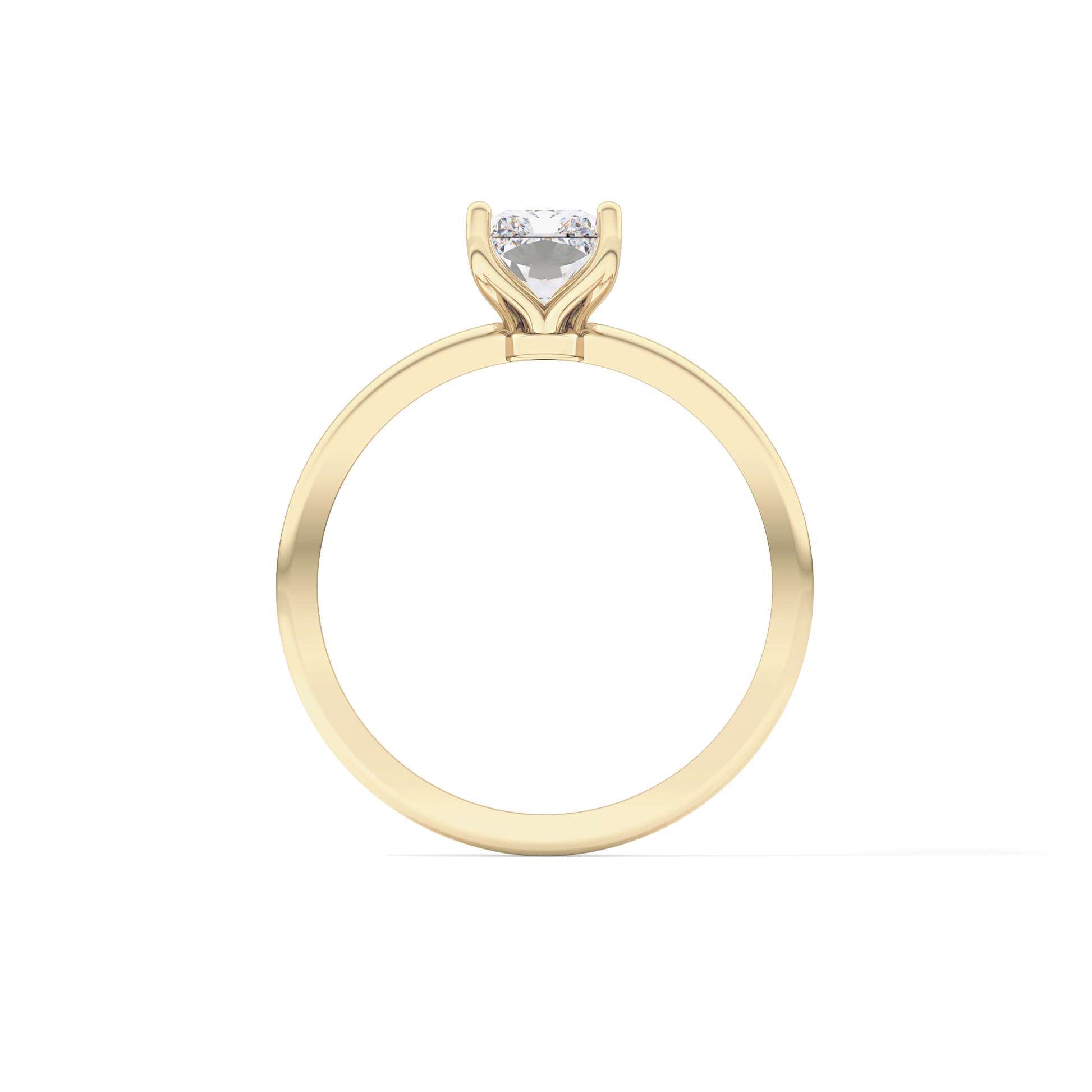 Radiant Solitaire Lab Grown Diamond Engagement Ring