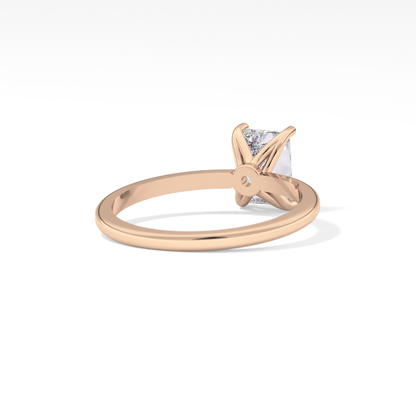 Radiant Solitaire Lab Grown Diamond Engagement Ring