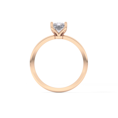 Radiant Solitaire Lab Grown Diamond Engagement Ring