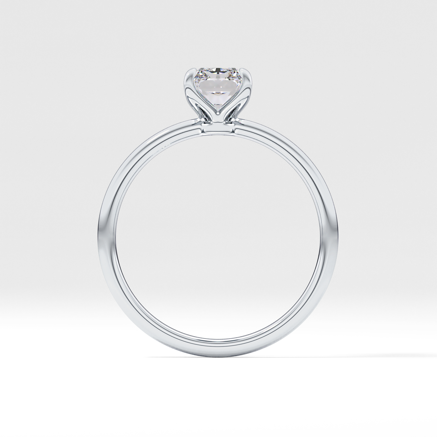 Radiant Solitaire Lab Grown Diamond Engagement Ring