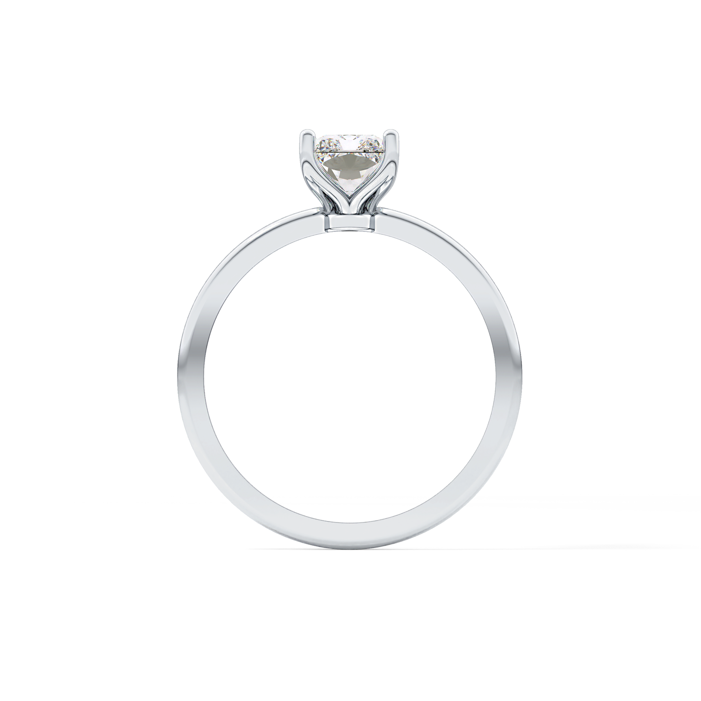 Radiant Solitaire Lab Grown Diamond Engagement Ring