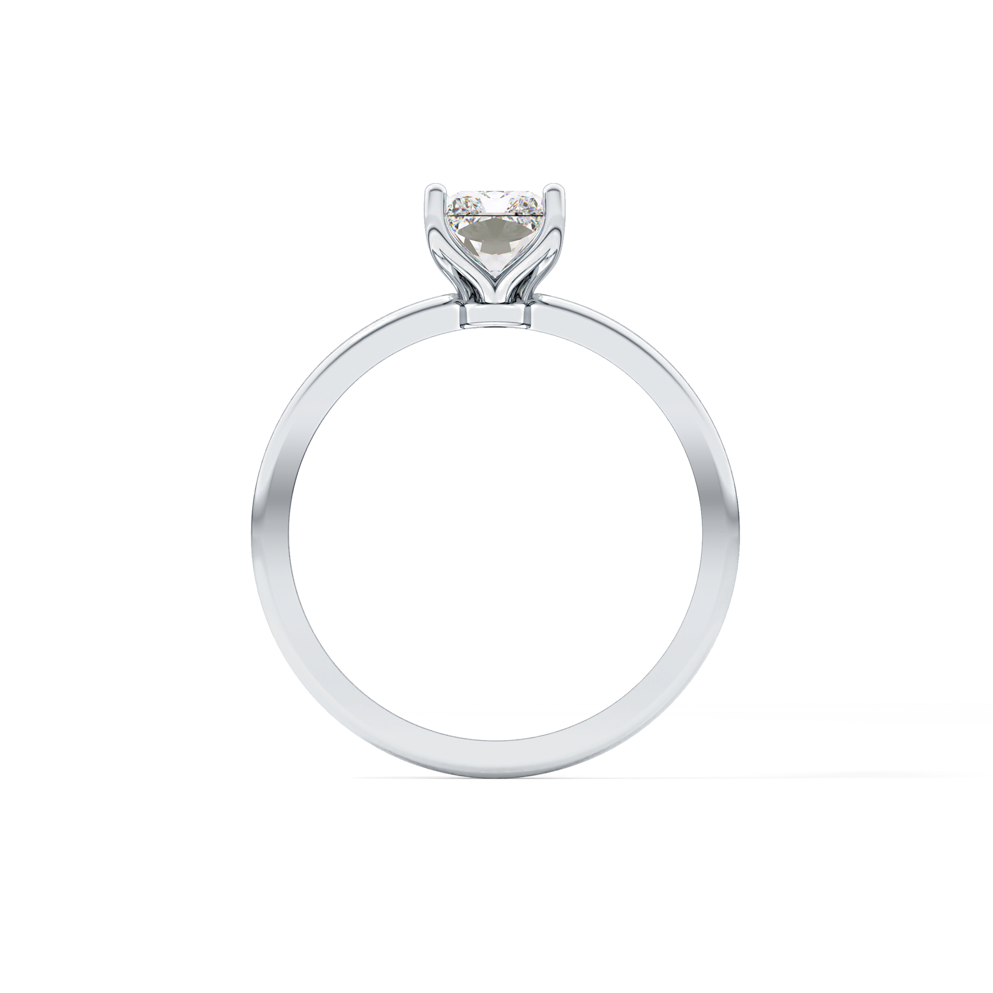Radiant Solitaire Lab Grown Diamond Engagement Ring