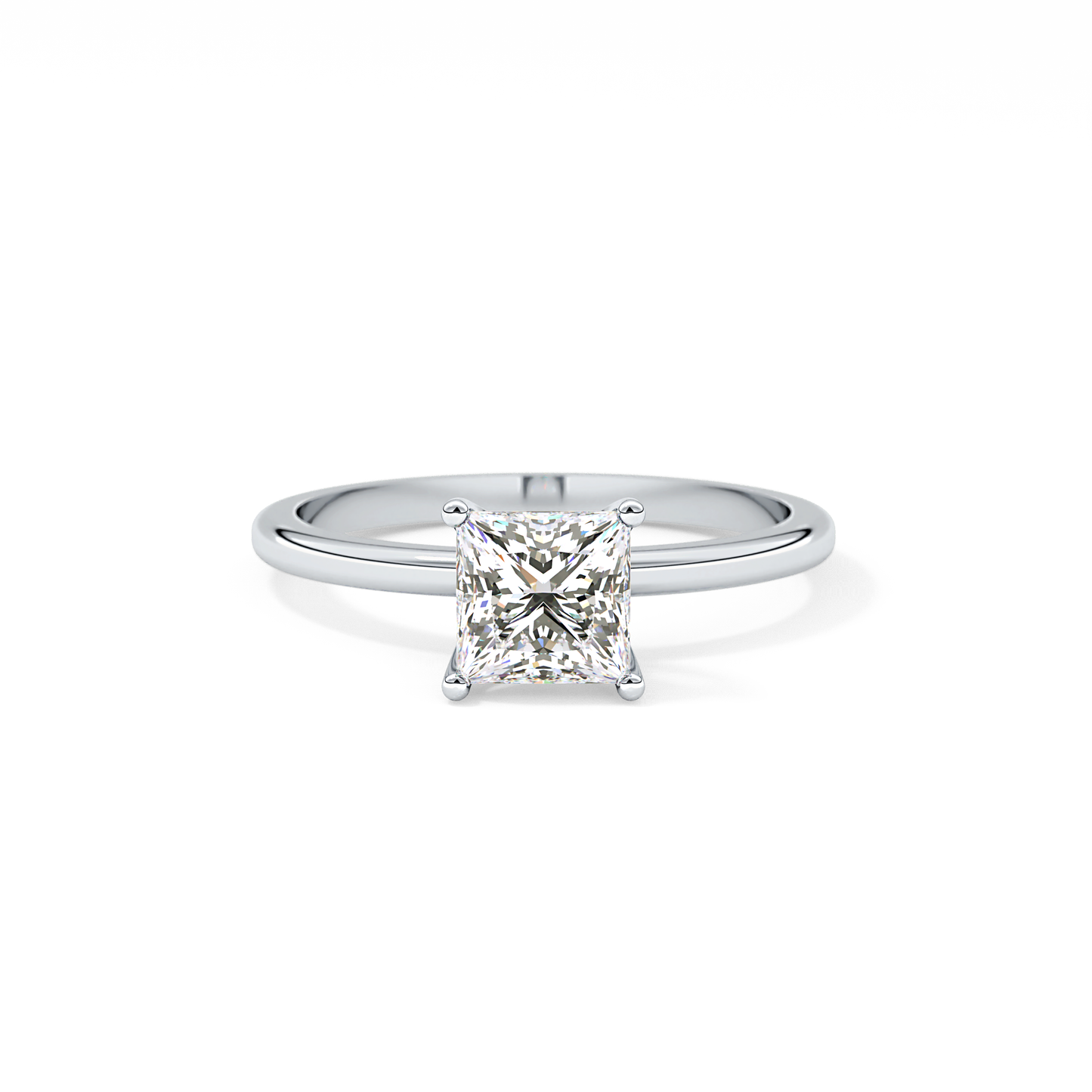 Princess Solitaire Lab Grown Diamond Engagement Ring