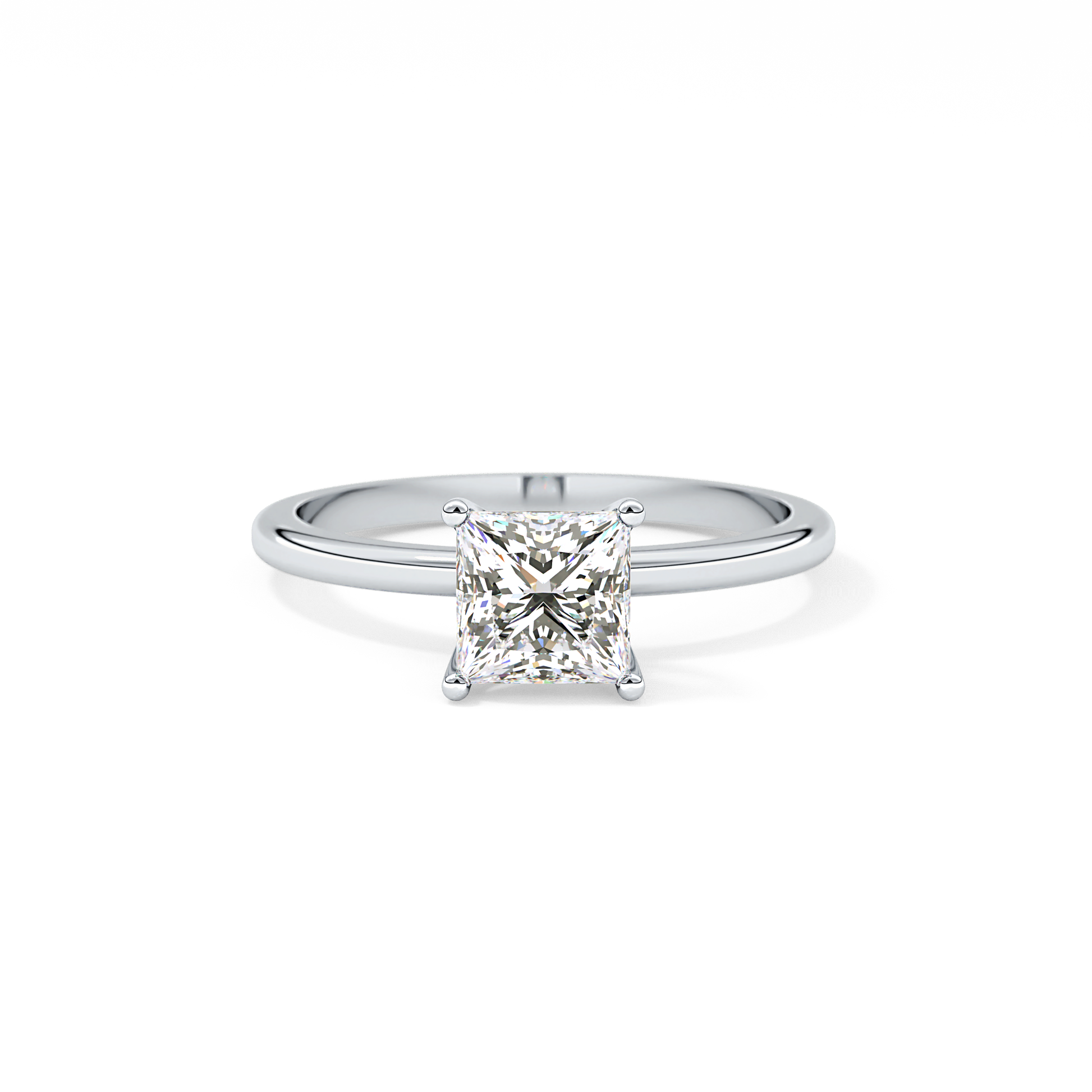 Princess Solitaire Lab Grown Diamond Engagement Ring