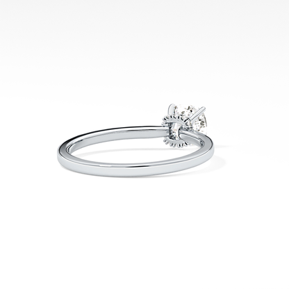 Cushion Hidden Halo Lab Grown Diamond Engagement Ring