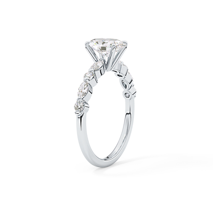 Oval Pave Lab Grown Diamond Engagement Ring