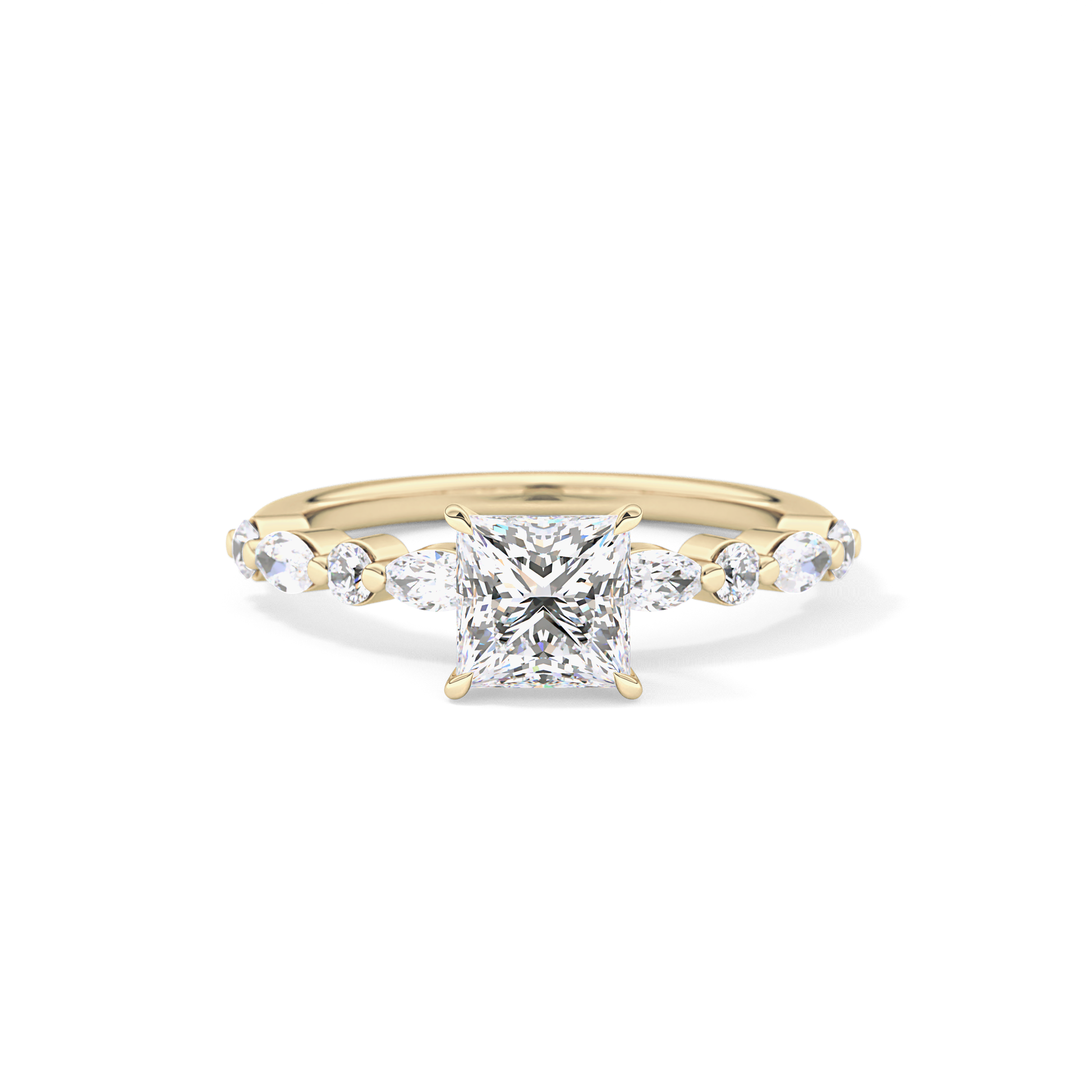 Princess Pave Lab Grown Diamond Engagement Ring