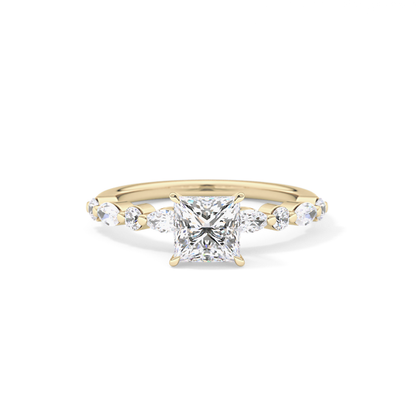 Princess Pave Lab Grown Diamond Engagement Ring