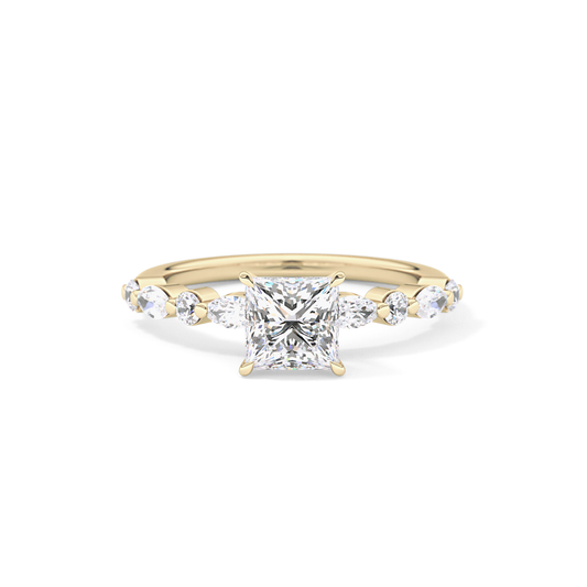 Princess Pave Lab Grown Diamond Engagement Ring