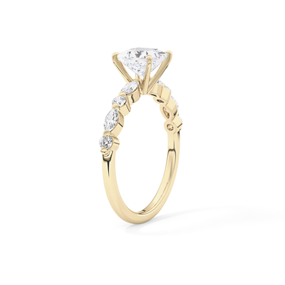 Princess Pave Lab Grown Diamond Engagement Ring