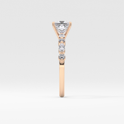 Princess Pave Lab Grown Diamond Engagement Ring