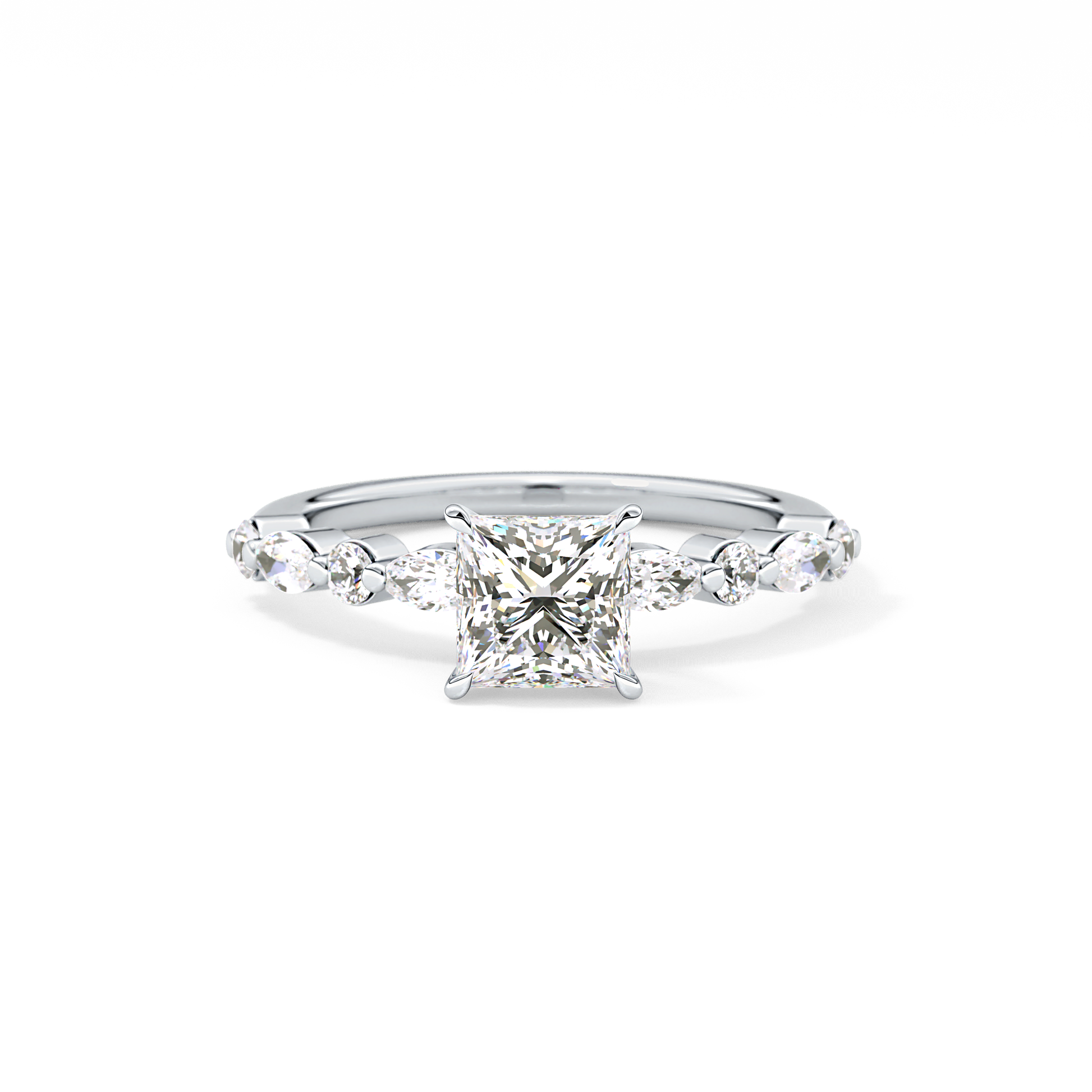 Princess Pave Lab Grown Diamond Engagement Ring