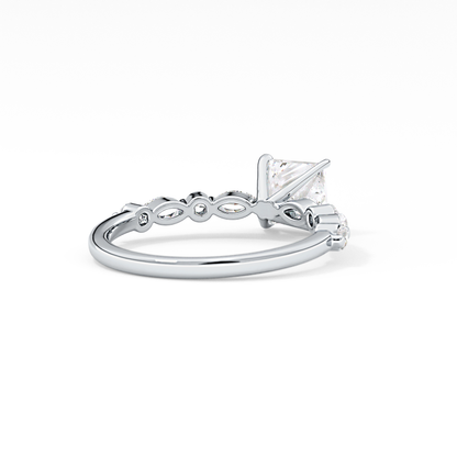 Princess Pave Lab Grown Diamond Engagement Ring
