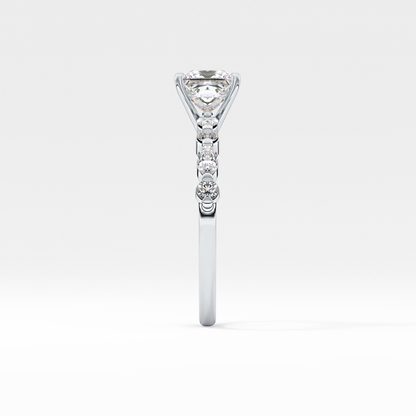 Princess Pave Lab Grown Diamond Engagement Ring