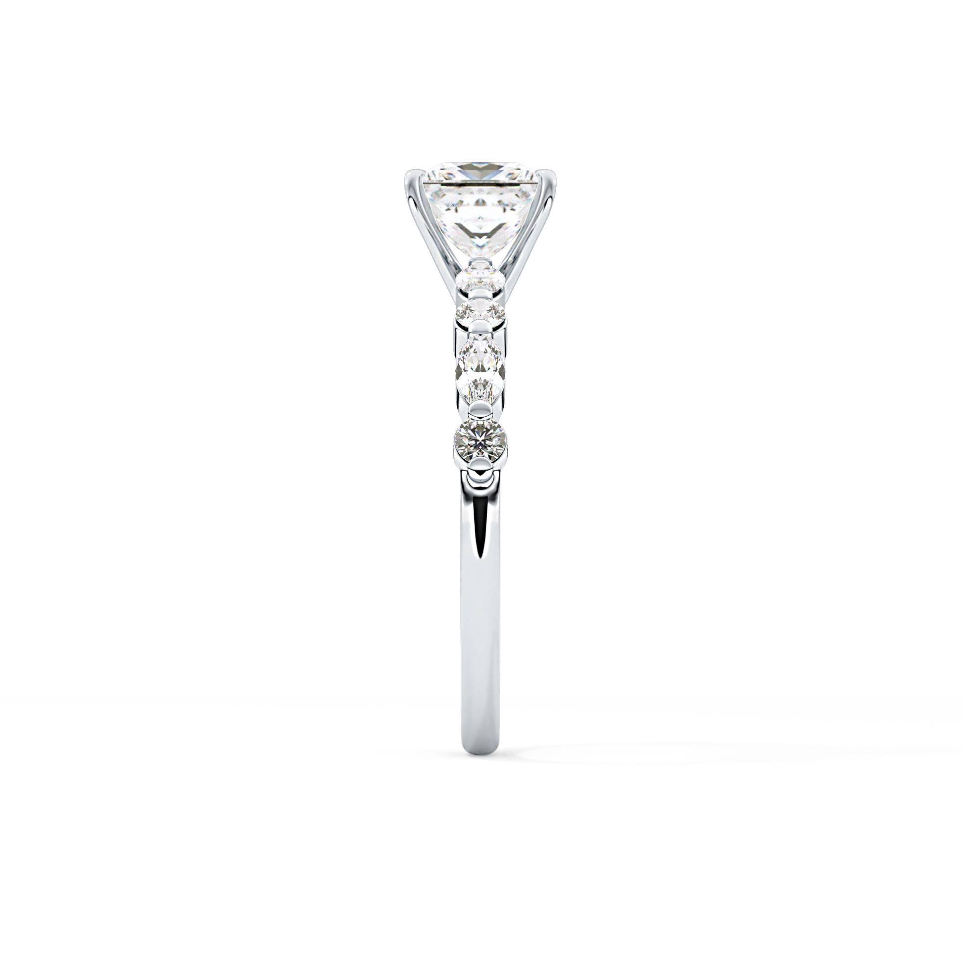 Princess Pave Lab Grown Diamond Engagement Ring
