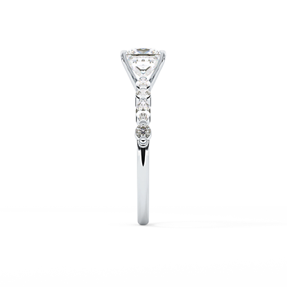 Princess Pave Lab Grown Diamond Engagement Ring