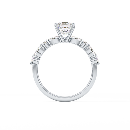 Princess Pave Lab Grown Diamond Engagement Ring
