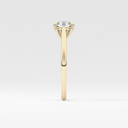 Princess Solitaire Cathedral Lab Grown Diamond Engagement Ring