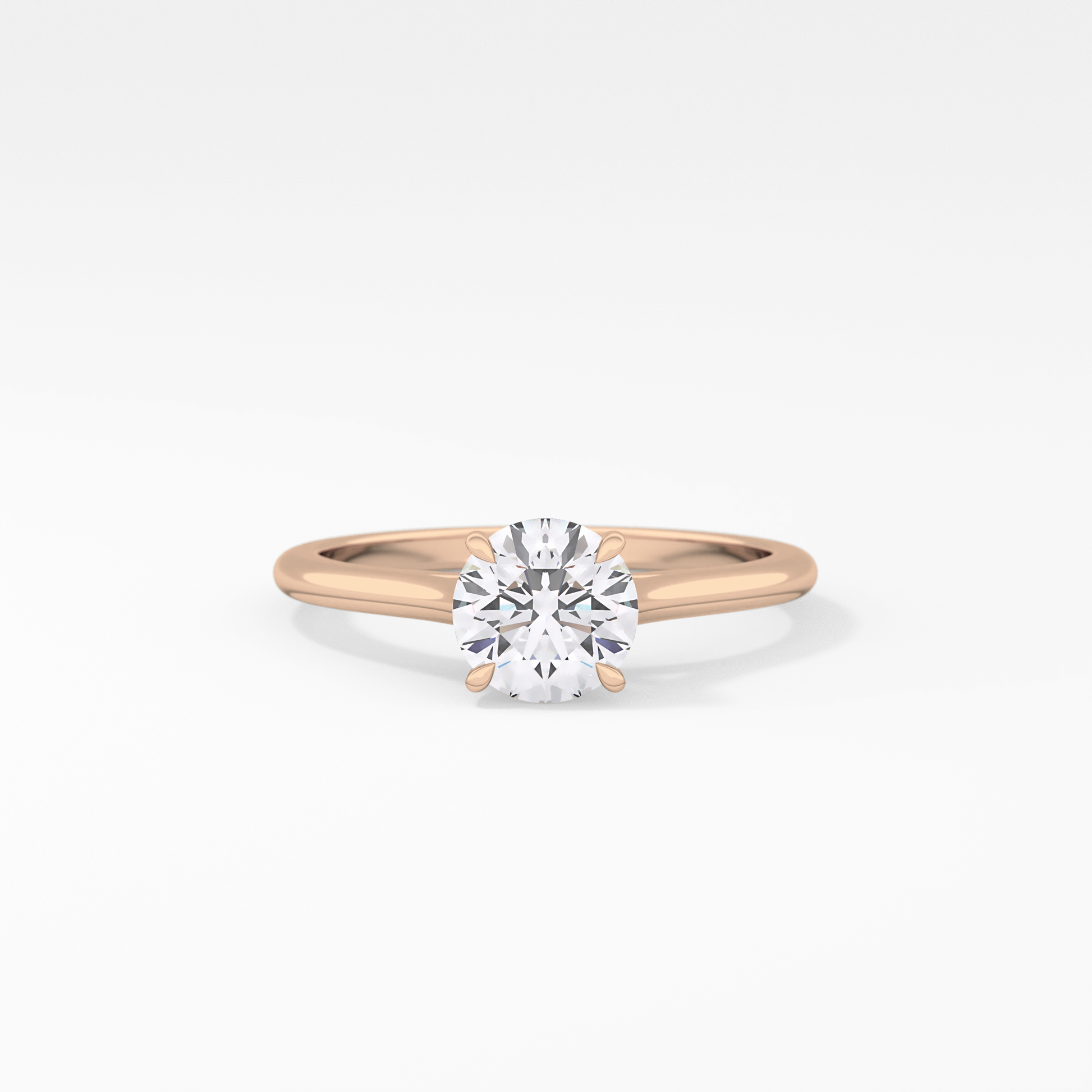 Princess Solitaire Cathedral Lab Grown Diamond Engagement Ring