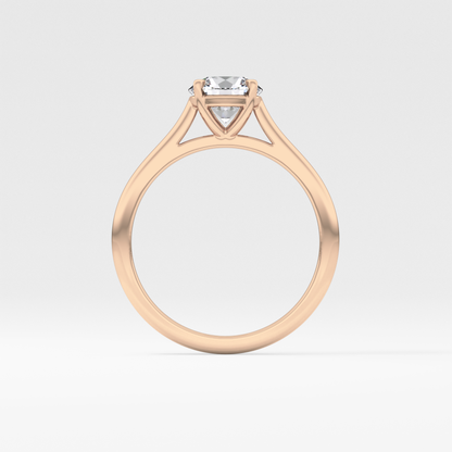 Princess Solitaire Cathedral Lab Grown Diamond Engagement Ring